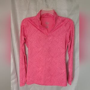 Like New Nike Pro Combat Compression Sweatshirt Women L Dri Fit Long Sleeve 1/4